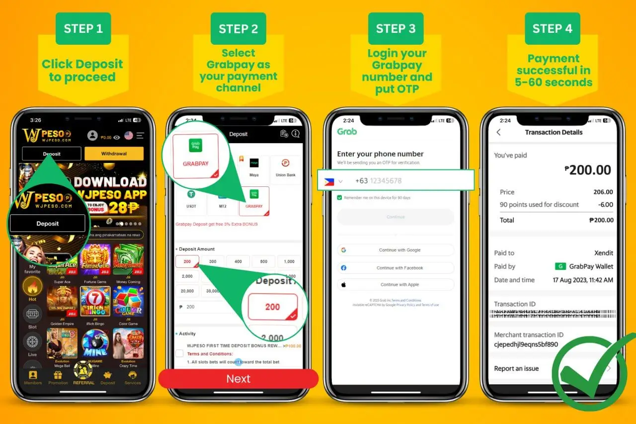 PHJili Casino deposit thru Grappay